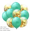 10Pcs Metal Latex Balloons Confetti Balloon Set For Wedding Birthday Party Balloon Decoration Baby Shower Helium Balloons