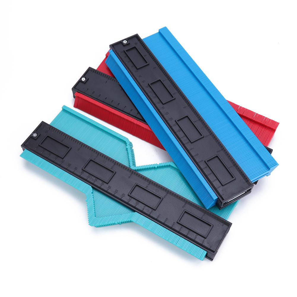 Plastic Irregular Shaper Ruler Gauge Duplicator Scale Strong Toughness Wooden Portable Template Curvature Scale