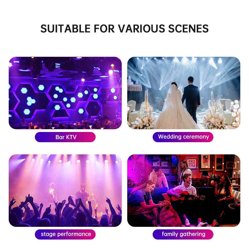 USB 5V 18LED RGB Stage Par Light With Remote Control Sound Activated Multicolor Uplight For Family Party Pub Club Disco Decor