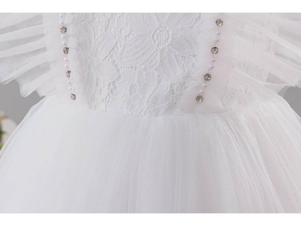 Robe de Princesse Formelle pour Enfants - Jupe Bouffante Fleurie Style Européen & Américain pour Défilés de Mode & Spectacles de Piano