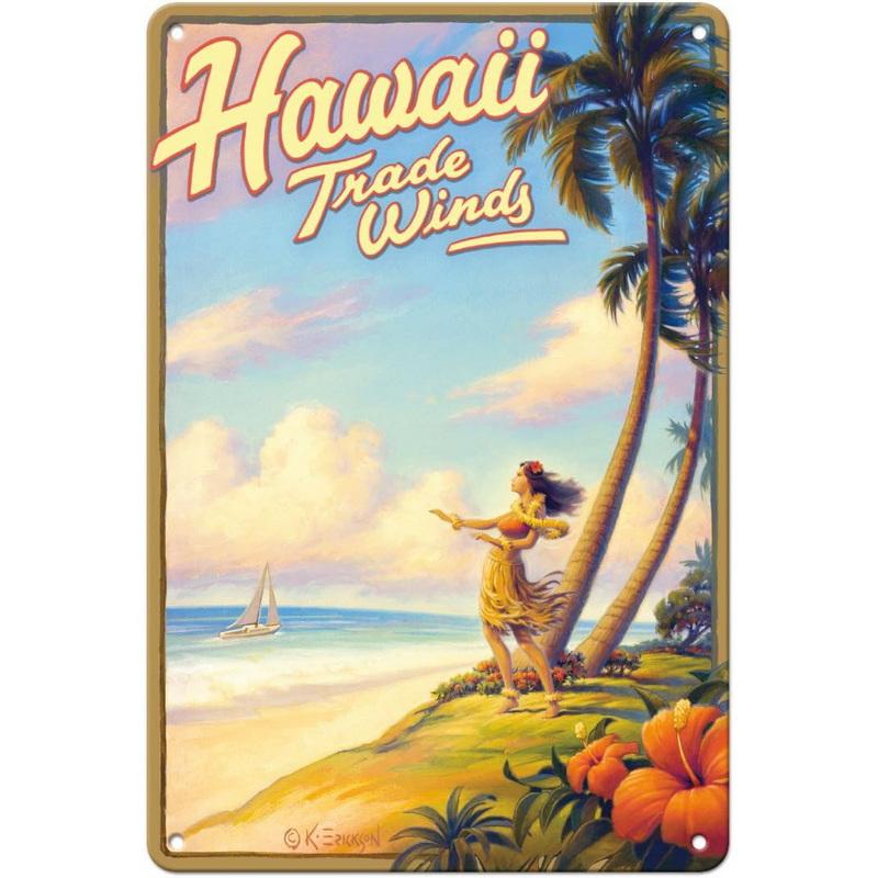 Metal Tin Signs Plaque Landscape View Wall Decoration Vintage Art Posters Iron Painting for Man Cave Home Cafe Garden Club Bar