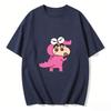 Crayon Shinchan Süßes Cartoon T-Shirt Partnerkleidung Familien-Matching-T-Shirt Sommerlich Lässig Kurzarm Baumwoll-Oberteil Mode Streetwear