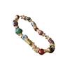 Ethnic Style Ceramic Flower Necklace Retro Exaggerated Collarbone Chain