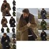 Men's Winter Warm Thick Coat Trench With Storm Cuffs And Cozy Lining Inside