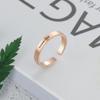 Personalized Finger Ring Stainless Steel Jewelry Adjustable Modish Stylish 3 Women Colors Rings Custom Name Charm Anniversary Bridal Wedding Occasion
