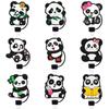 Portable Cute Panda Straw Tips Covers Good Sealing Dust-Proof Straw Topper Party Supplies Straw Tips Lids for 10mm Straw