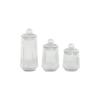 Set Aufbewahrungsgläser - Home ESPRIT - 3 Stück - 1,4 l - Transparent - Silikon - Mehrfarbig