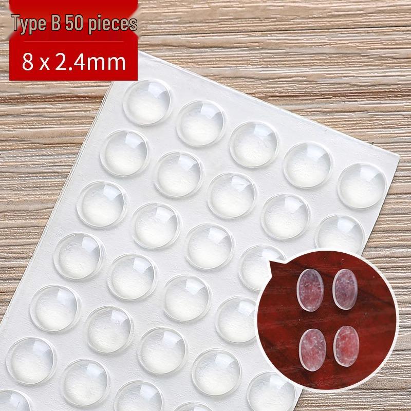 

Прозрачная резиновая накладка для защиты от столкновений для мебельных дверей и окон - Звукопоглощающая, противоскользящая, шумоподавляющая подушка