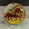 2026 Commemorative Coin Decoration Zodiac Horse Colored Medal Year the Birthday Small Gift Metal Crafts