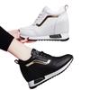 Hidden Heel Women's Shoes Casual Fashion High Quality Leather Korean Version Thick Bottom Women Sports Shoes
