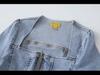 Frühherbst – Slim Fit Jeansjacke mit quadratischem Ausschnitt für Damen