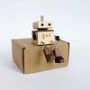 Cartoon Robot Diffuser Partable Shaking Feet Wooden Doll Wood Shake Car Ornament  Car Accessories