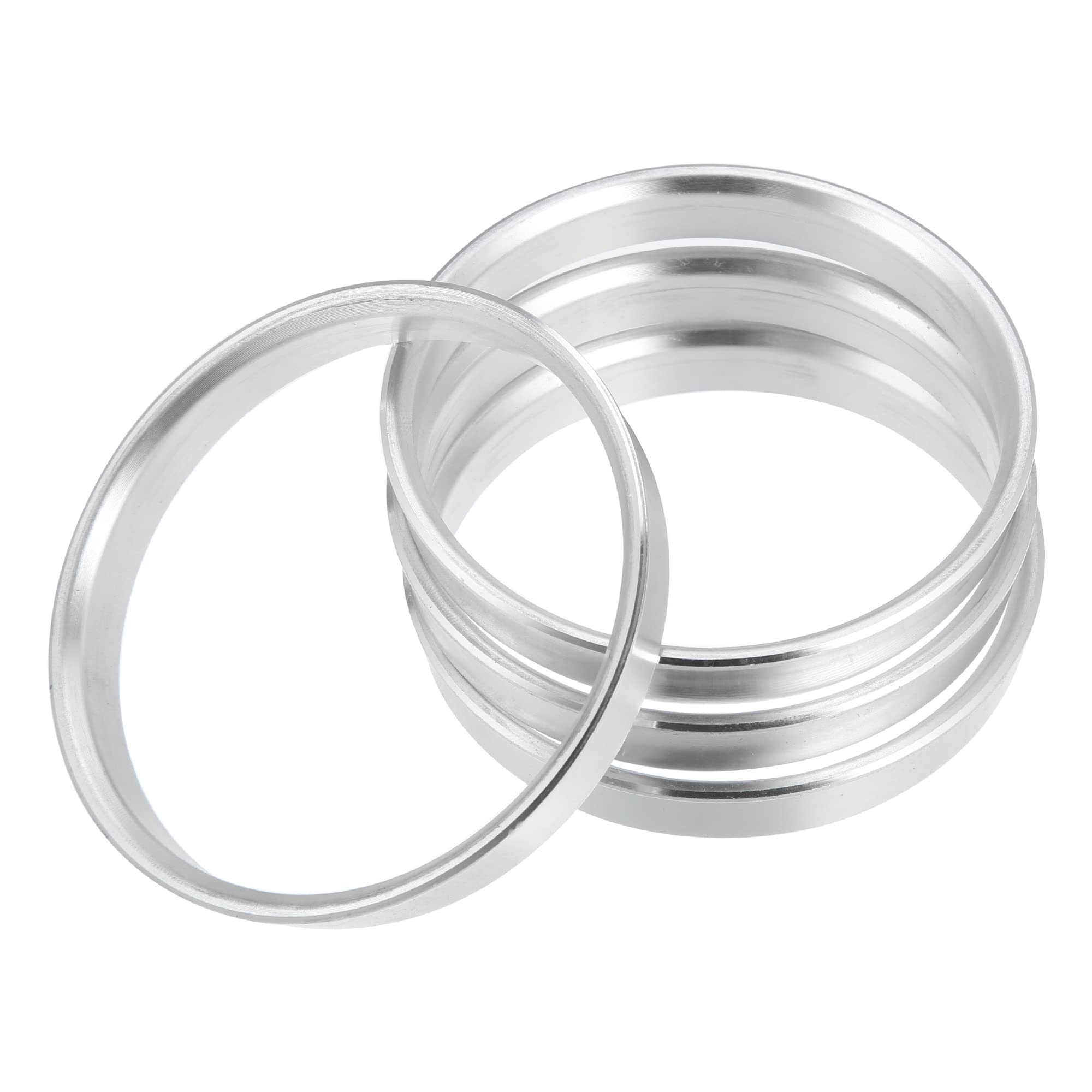 

uxcell Центровочное кольцо, Внешний диаметр 2,8 дюйма (71,6 мм) / Внутренний диаметр 2,6 дюйма 71.6-67.1mm серебряный