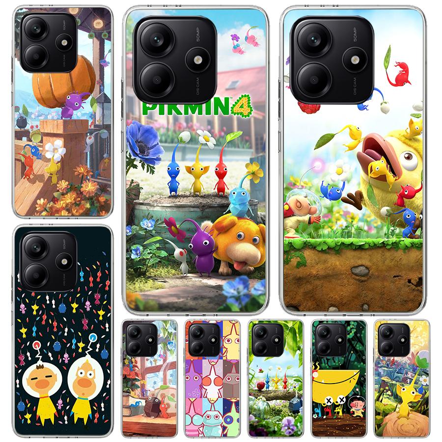 Game P-PikminS 4 Soft Phone Case For Xiaomi Redmi Note 15 14 14S 13 12 Pro Plus 12S 11 11S 11E 10 10S 11T 5G Fundas Coque Redmi