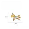 1Pcs Kids Lovely Beautiful Horse Party Casual Broochs Colorful Horse Brooch Pin For Women  Accessory  Year Gift