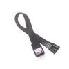20cm 30cm 50cm 9Pin Header Computer Motherboard Front Extension Cable For PC Motherboard Power Switch Restart Hard Drive