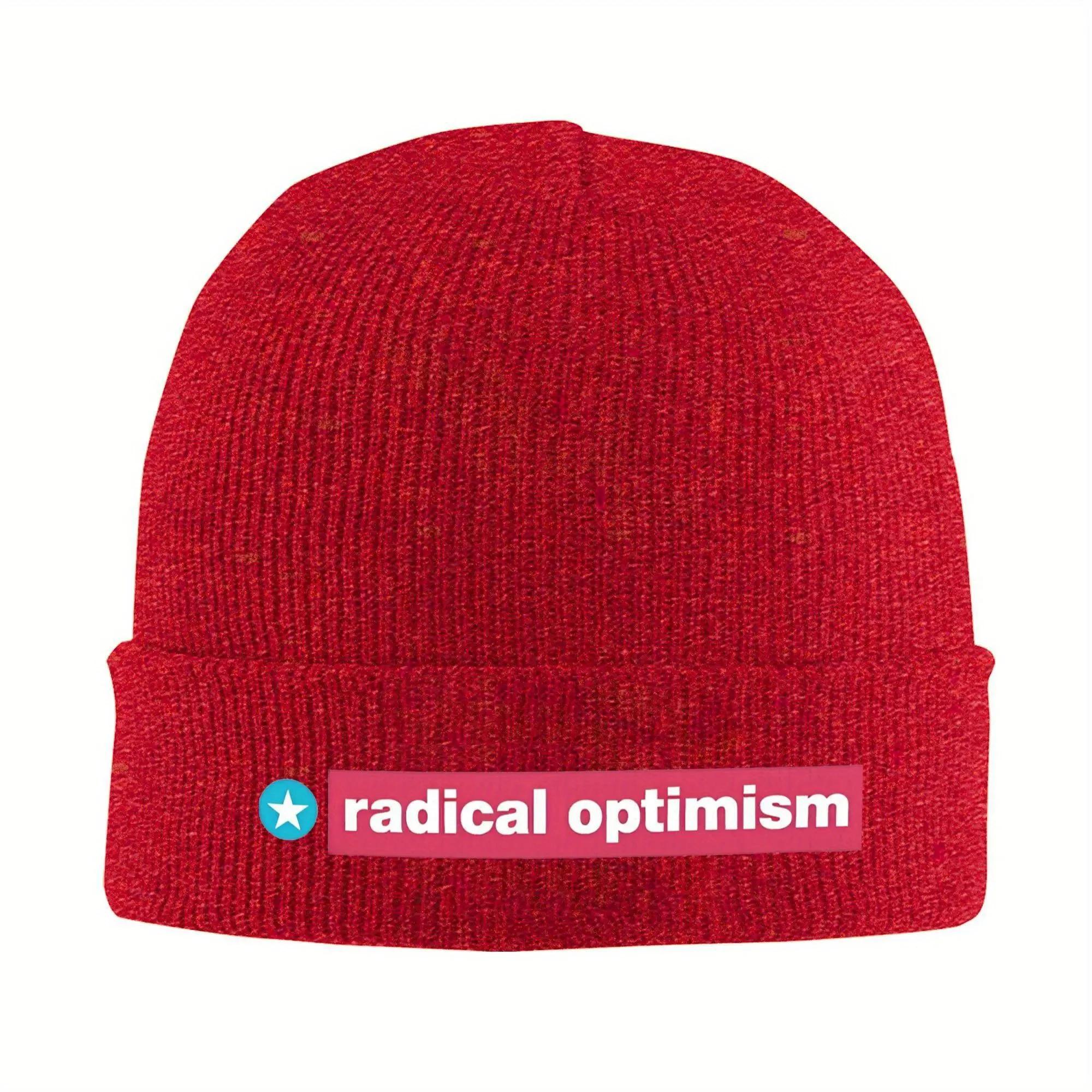 New Unisex Knit Beanie Radical Optimism Merch Warm Skullies Knitted Caps Bonnet Hats