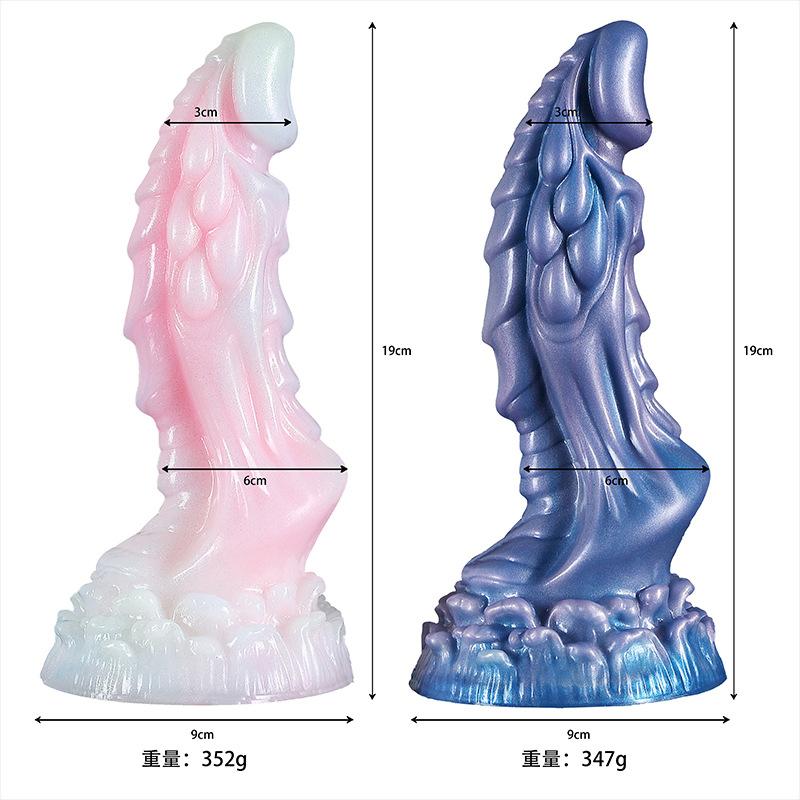 Mixed Color Luminous Alien Harem Anal Plug Collection Adult Sex Toy SM Female Masturbator Dildo