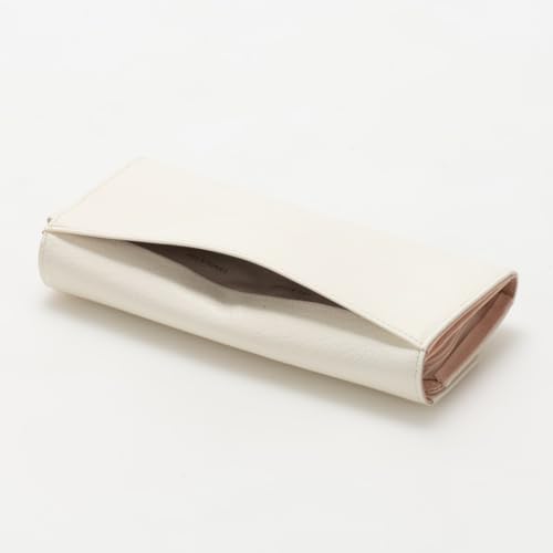 Jill Stuart Misty Wallet, Grosgrain Ribbon, Vintage Style, Slim Fit, JSLW4CT1, White