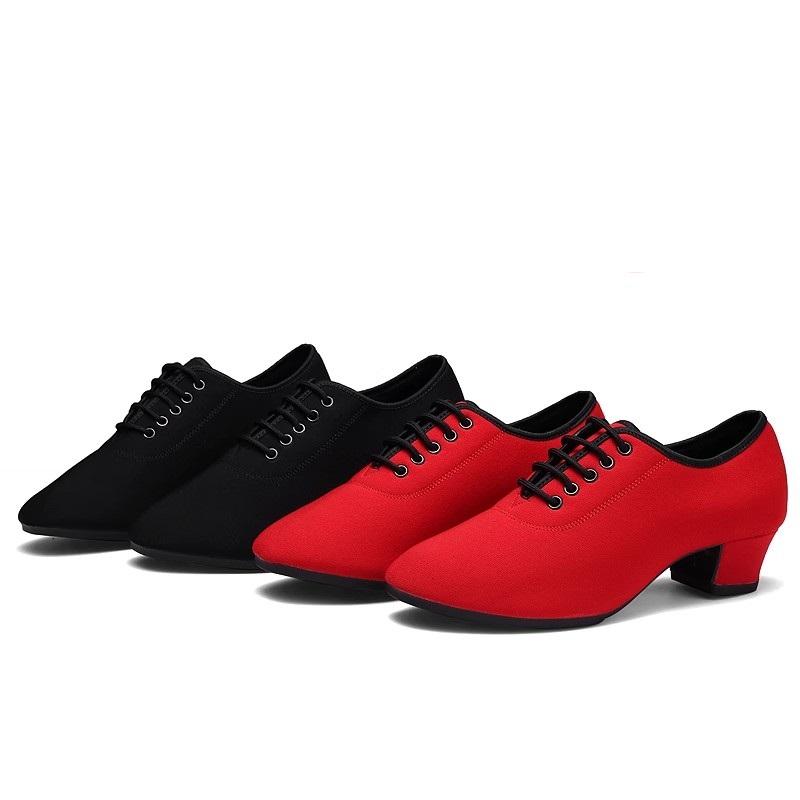 Comfort Latin Dance Shoes Woman Teacher Adult Oxford Shoes Modern Square Ballroom Canvas Women Shoes Comfortable Sneakers Female