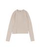 ROIDESROIS Scarf Set Round Neck Ribbed Knit (Oatmeal)