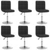 Day and Night - Day and Night Dining Chairs 6 Units Black Synthetic Leather