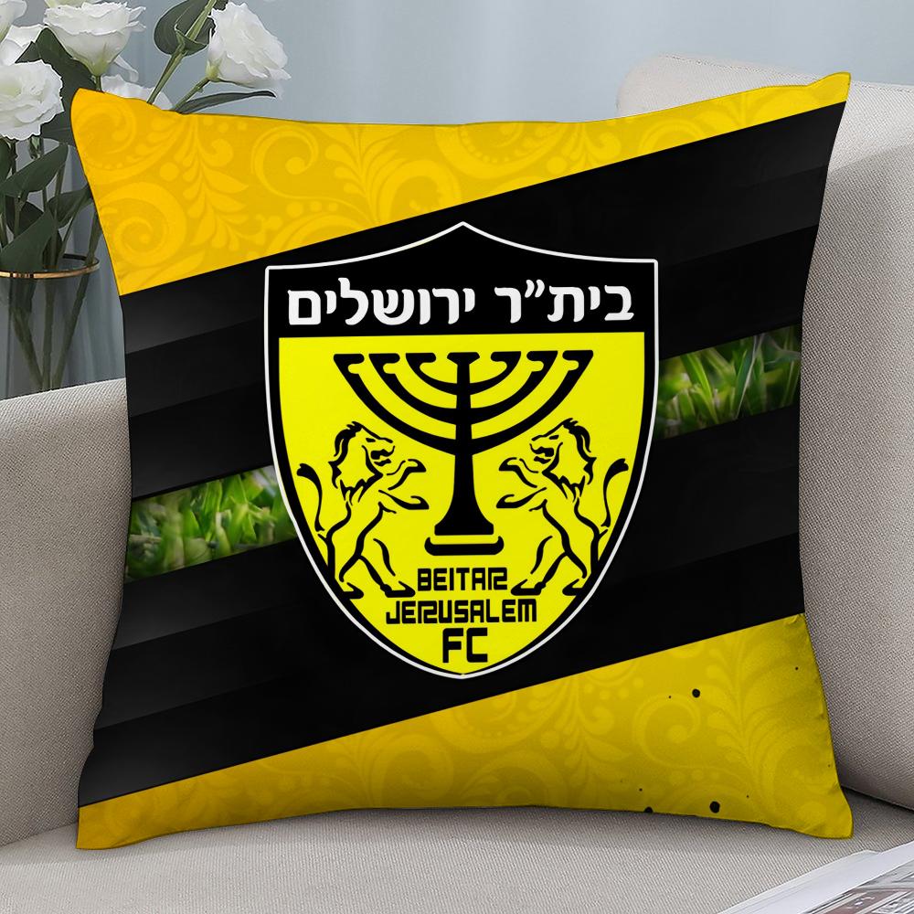 B-Beitar J-JerusalemS Pillow Case Short Plush Pillow Covers Sofa Decorative Gift Home Double-sided Printing Cushion Cover