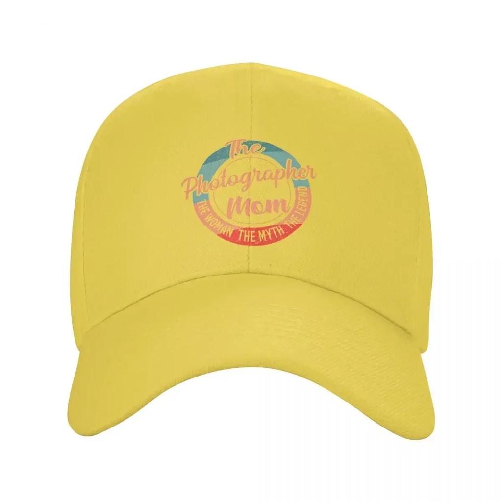 Photographer Mom Funny Retro Grunge Style gift shirt ideas Baseball Cap Beach Outing fishing hat Golf Wear Golf Unisex Womens