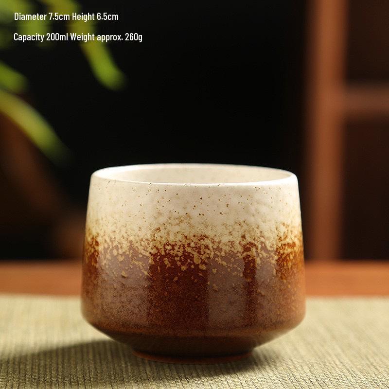 Retro Coarse Pottery Ceramic Coffee and Tea Cup for Home Use
