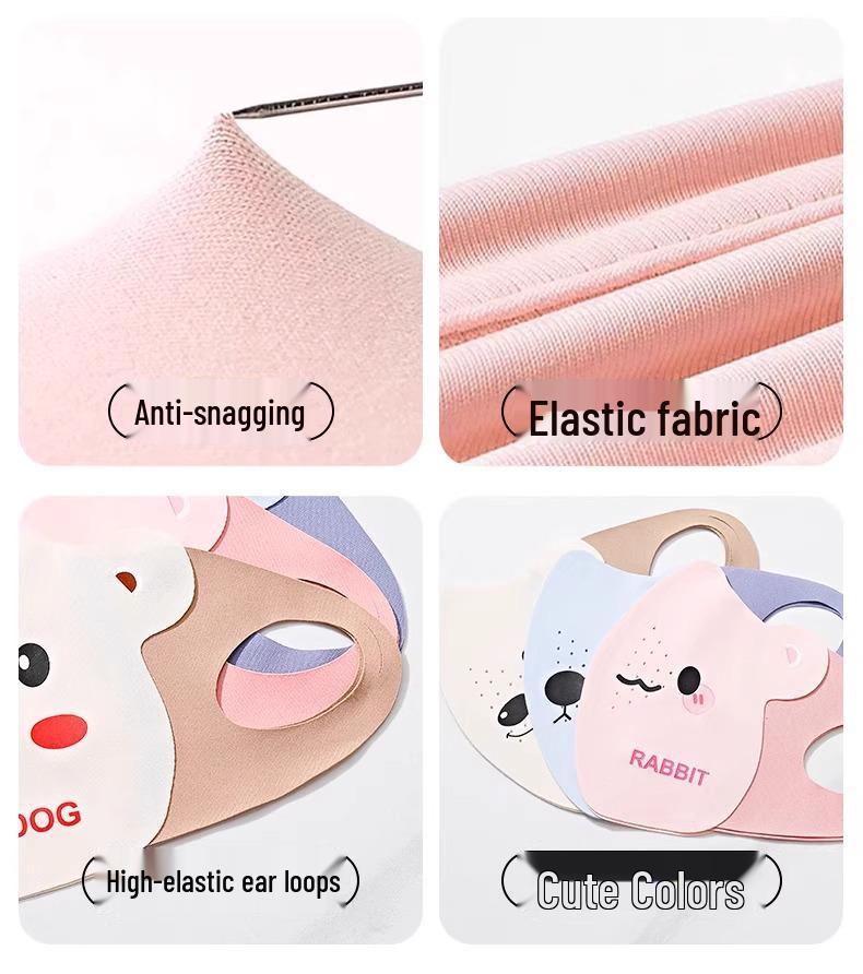 Kids' UV Protection Ice Silk Sun Mask, Ages 8-12, Breathable, Washable, Summer Thin