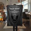 Custom Name,Las Vegas Raiders Printed Flannel Blanket, Soft Throw for Bedroom Sofa, Washable, Christmas Present, Great Gift.