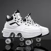 Kid Shoes with Wheels Roller Skates  Four-wheel Deformation Can Walk Can Skate Skates Girl Runaway Shoes