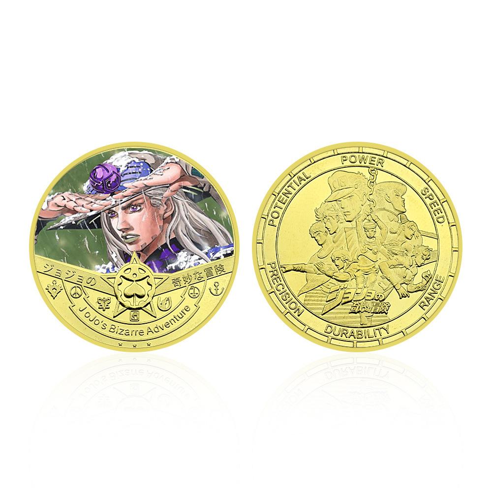 Cartoon Anime Gold Plated Badge Collection Gift Commemorative Coin