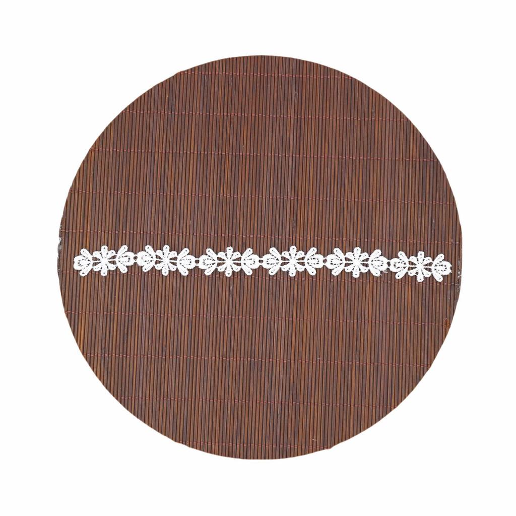 Polyester Light Barcode Lace Clothing Accessories Computer Embroidery Collarbone Chain Jewelry, Small Flower Lace Accessories Lace