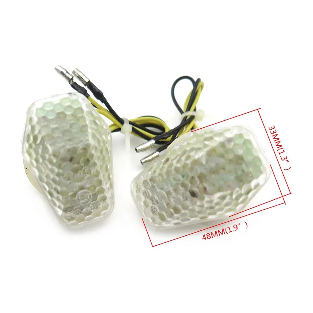 Motorcycle Parts Smoke Flush Mount LED Turn Signals for Suzuki GSXR 600 750 2001-2005 2002 2003 Clear