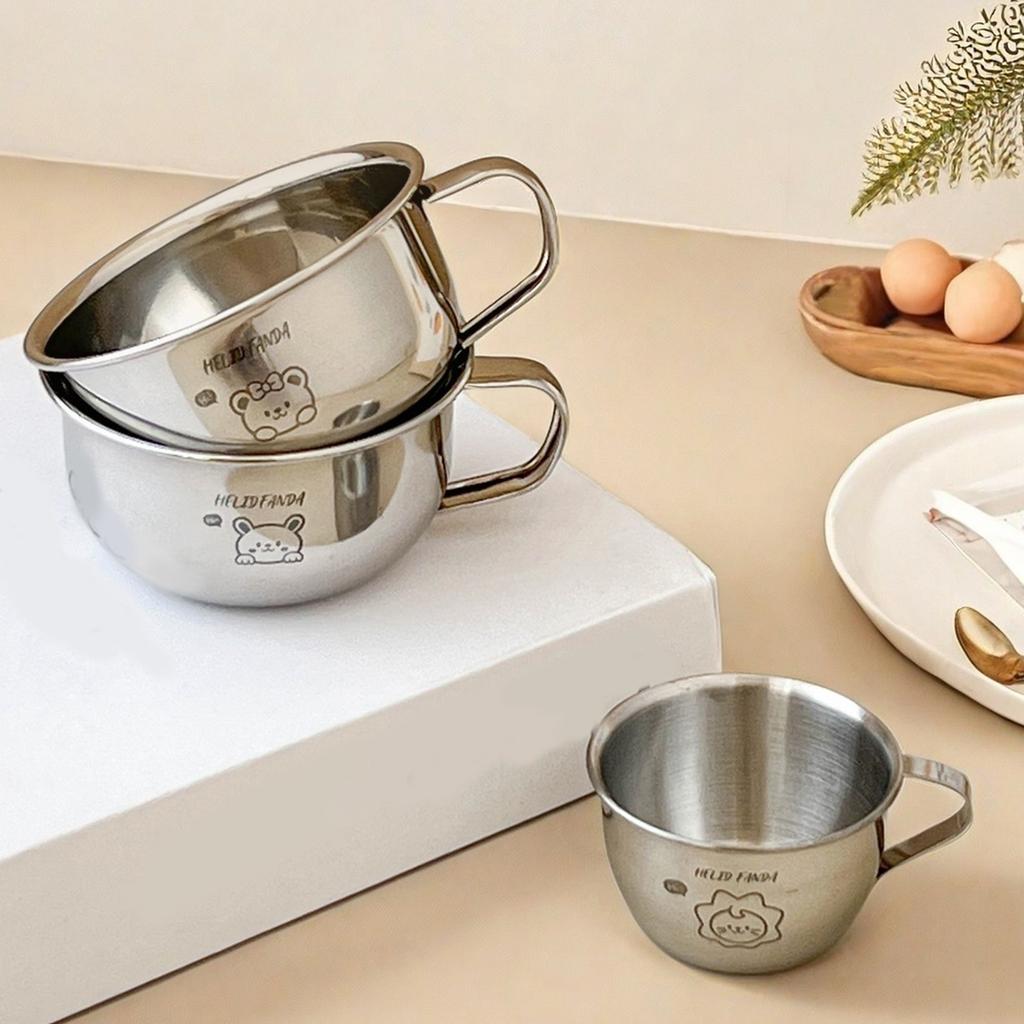 Mini cană de apă din oțel inoxidabil 304 cu mâner, cană drăguță pentru lapte, cafea, cană, cană anti-opărire pentru băut, pahar pentru copii