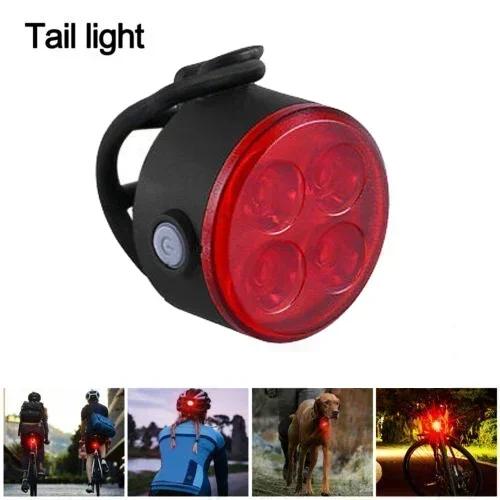BUCKLOS Bike Light Set Rechargeable Rear Light Front Lamp Waterproof Riding Headlight USB MTB Taillight Led Night Cycling Parts