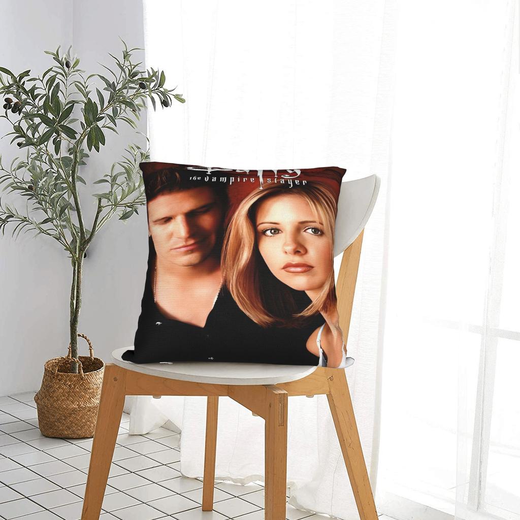 Buffy the Vampire Slayer Kissenbezüge Meme Moderner Kissenbezug für Büro Auto Heimdekoration Benutzerdefinierte Kissenhülle