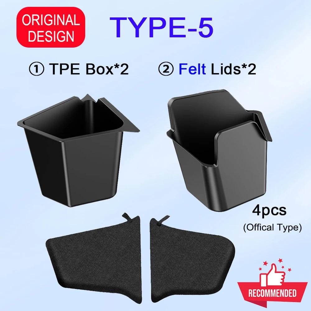 For 2026 2026 Tesla Model Y Trunk Organizer Trunk Storage Bins Rear Trunk Side Storage Box Mats for Model Y Juniper Accessories