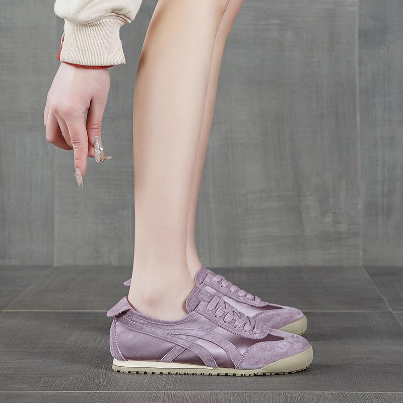 Leder Retro Weichsohle Deutsche Trainingsschuhe Seide Flachsohle Forrest Gump Schuhe Frühling Neu Freizeit Sportschuhe