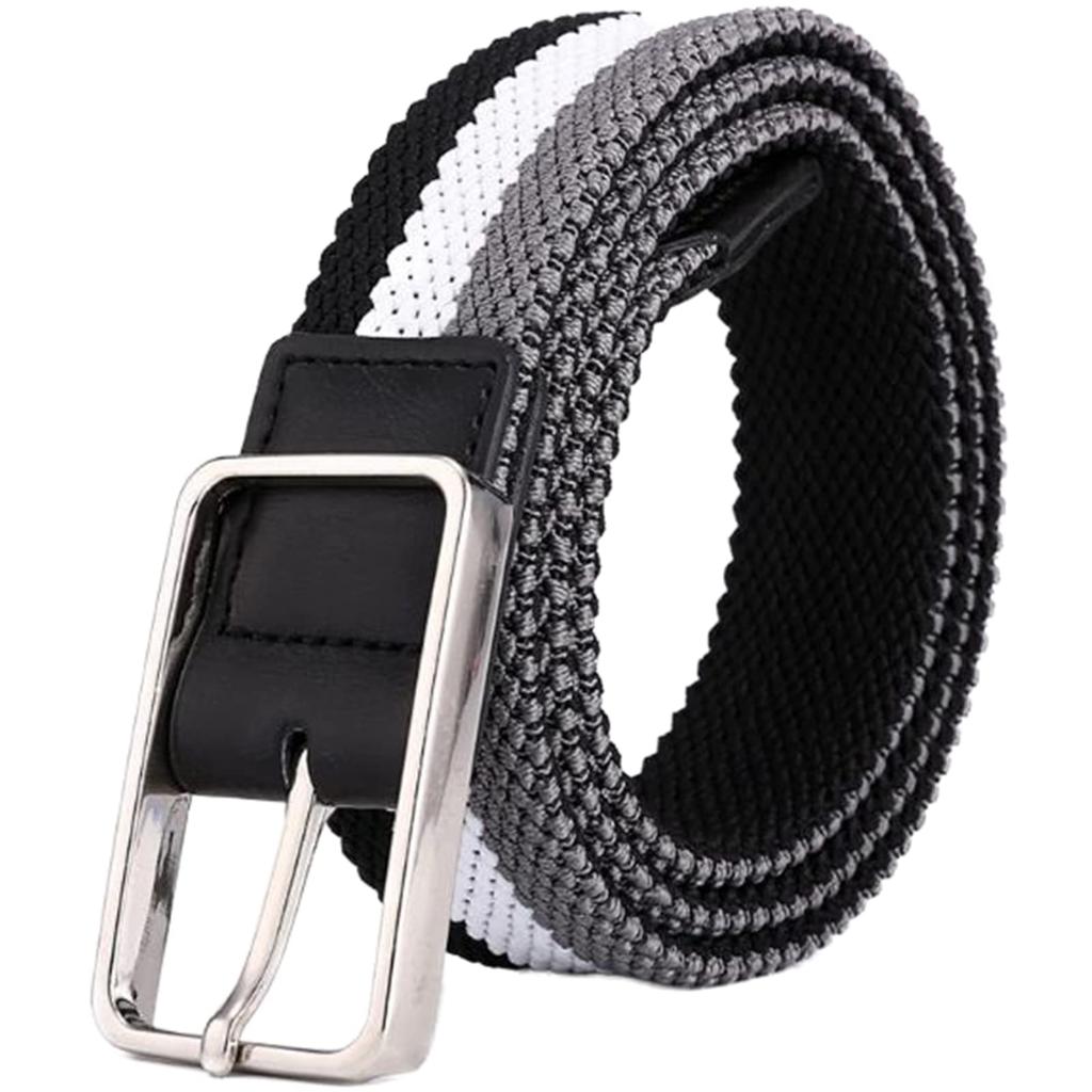 Greenie Golf Perfect for and Men's Belt, Tricolor, 105cm, Casual, Business, Outdoor, Work, Airsoft, Fishing, GR-2210-01 (Black)