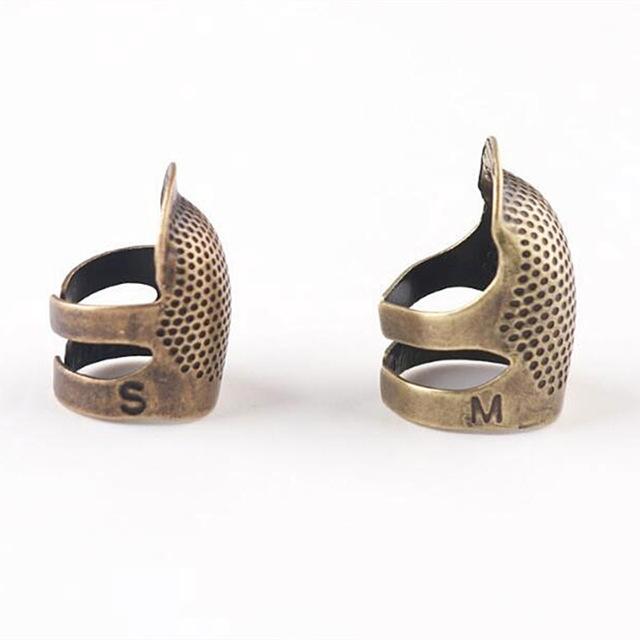 Retro Finger Protector Antique Thimble Ring Handworking Needle Thimble Needles Craft DIY Household Sewing Tools Accessories