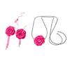 Elegant Flowers Chokers Necklace Bracelet Temperament Neck Chain Elegant Clavicle Chain Necklace Party Jewelry Enduring