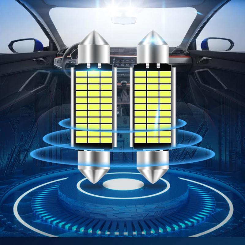 5/10 Stück Auto LED C5w/C10w Front- und Rückseiten-Leselichtbirne Doppelkontakt Superhell Dekodiert Kennzeichen-/Instrumentenlicht