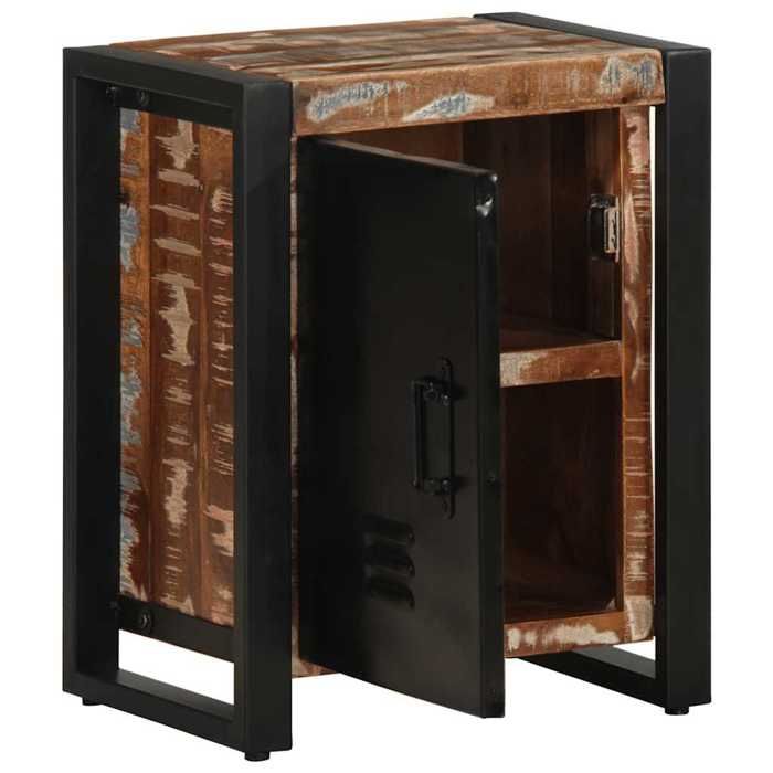 VidaXL Tables de chevet 2 pcs multicolore bois massif de manguier brut, armoire de chevet, armoire de lit, table d'appoint 4013566