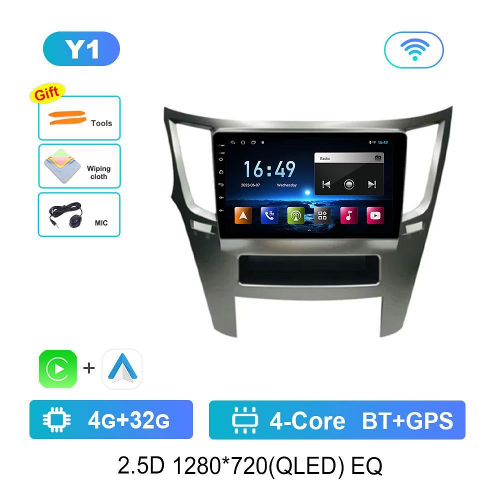 Android 14 Car Video Multimedia Player for Subaru Outback 4 BR Legacy 5 2009 - 2014 GPS DSP Stereo WiFi Bluetooth 4G Auto Tools