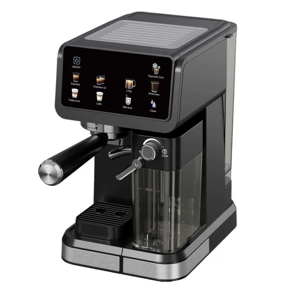 Italian Style Automatic Espresso Machine with Milk Frothing and High-Pressure Extraction