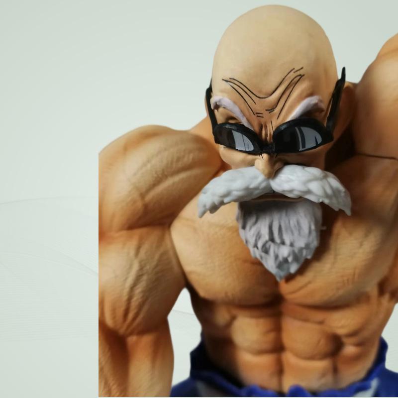 Dragon Ball Master Roshi Muscle Form Figure Double Head Pvc Statue 27cm Kamehameha Collectible Model Desktop Decoration