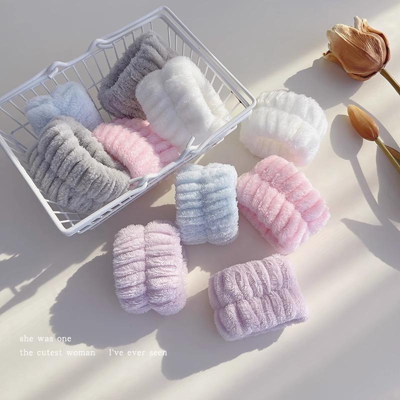 Wash Your Face, Wrist With Artifact, Water-Absorbing Plush Hair Band, Headband, Dual-Purpose Anti-Moisture Hand Towel, Hair Rope, Special Hair Band