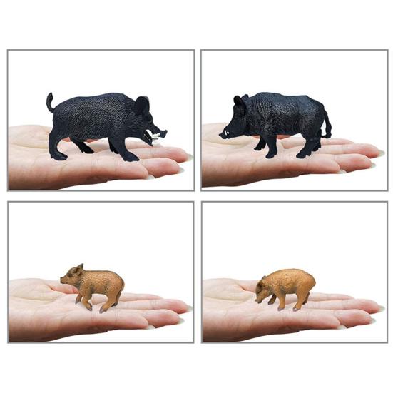 Wild Boar Figurine Lovely Creative Vivid Wild Animal Wild Boar Model for Decoration